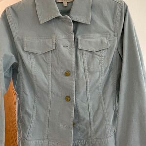 Vintage Corduroy Jacket, Light Blue, Talbots